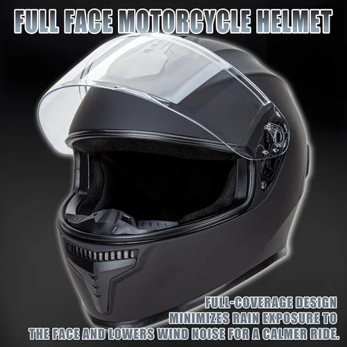 Vista 3 de Cartman Casco de motocicleta aprobado por DOT, casco integral