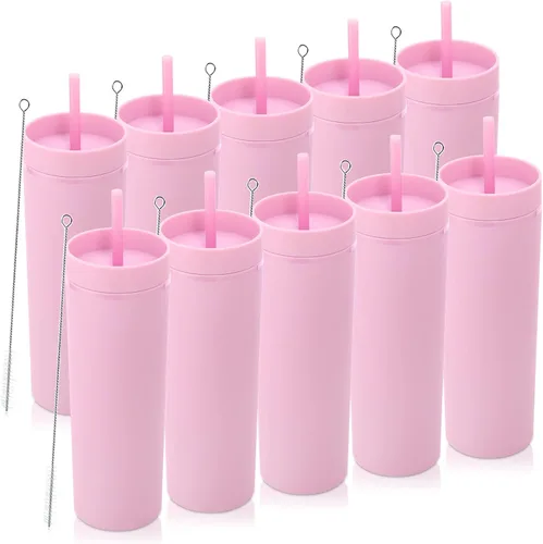 Vista 27 de Volhoply Vasos delgados de plástico de 20 onzas