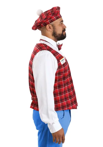 Vista 4 de Disfraz de McDowells para Hombre Talla Grande de Coming to America Multicolor