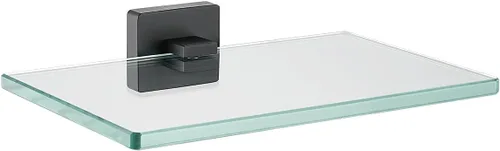 Vista 20 de JQK Estante de baño de vidrio dorado, vidrio templado para almacenamiento en la ducha de 8 por 5 pulgadas, acero inoxidable 304 dorado cepillado