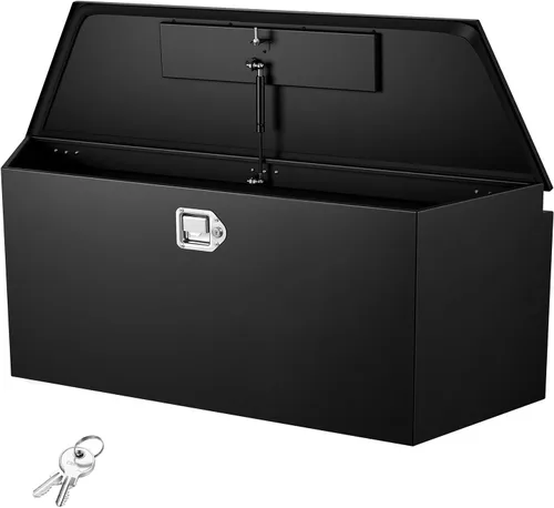 Vista 12 de VEVOR Caja de Lengüeta para Remolque, Caja de Herramientas de Placa Diamantada de Aleación de Aluminio, Caja de Herramientas Resistente Tuckbed