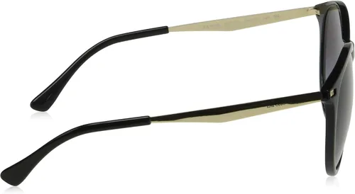 Vista 3 de Emporio Armani EA4148 - Lentes de sol redondos para mujer, color negro brillantegris degradado, 2.126in, Negro brillanteGris degradado