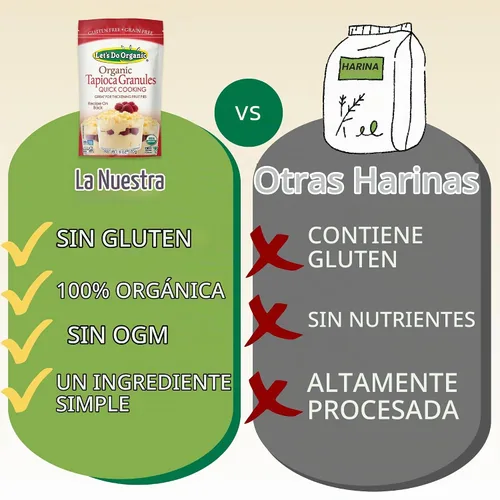 Vista 6 de Let's Do Organic s Gránulos orgánicos de tapioca, 6 oz