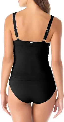 Vista 2 de Anne Cole Twist Front Underwire Tankini Swim Top