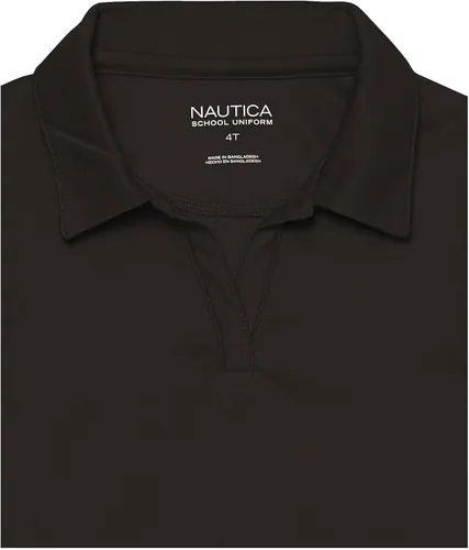 Vista 3 de Nautica - Vestido estilo polo de manga corta para uniforme escolar de niña