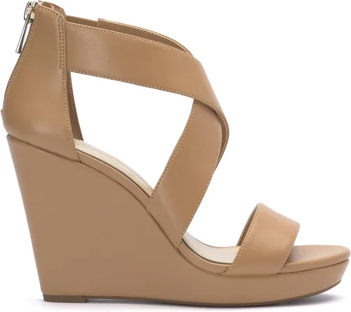 Vista 4 de Jessica Simpson Jinxxi Sandalias para mujer con taco de cuña