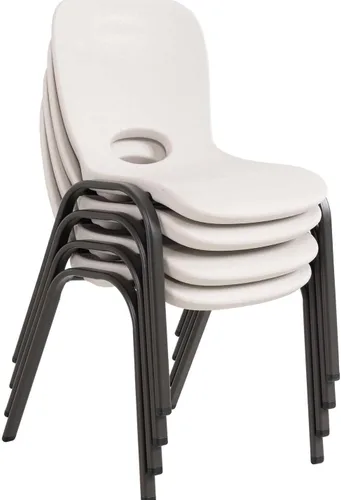Vista 8 de LIFETIME 80383 Silla apilable para niños, almendra