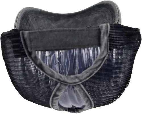 Vista 4 de MANMESH HATT Gorra de béisbol de malla bordada envejecida y lavada vintage para papá