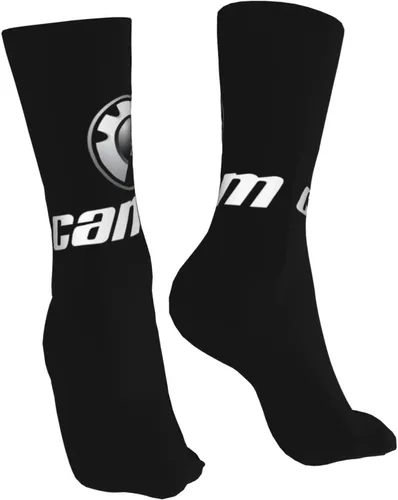 Vista 3 de CERXSOI Can-Am - Calcetines deportivos súper suaves de tubo medio, estilo casual, resistentes al olor, antideslizantes, unisex, calcetines