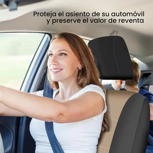 Vista 4 de FH Group Juego de fundas de asiento delantero de automóvil de neopreno impermeable - Funda de asiento delantero de ajuste universal con bolsillos