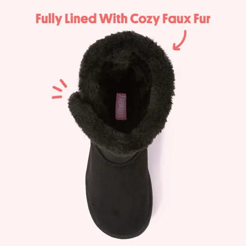Vista 3 de FabKids Botas de invierno cálidas con forro de piel sintética (niños pequeños y grandes)