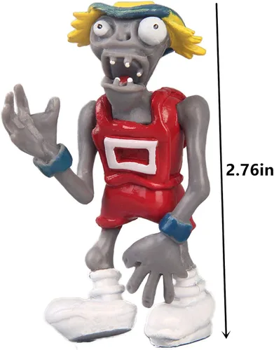 Vista 3 de JHESAO Juego de 17 juguetes de plantas PVZ, figuras de la serie Zombies PVZ, juguetes de PVC de felpa, gran regalo para niños y fanáticos