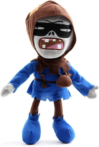 Vista 3 de Juego de juguetes de peluche para empujador de huevos, diablillo y bandido, zombi y buckethead, momia zombi, figuras de peluche, juego de 3 piezas