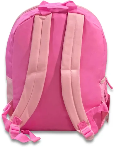 Vista 3 de Fast Forward Mochila rosa con licencia para niños de 15 pulgadas con set combinado de lonchera - Agre: 3+ (Hello Kitty)