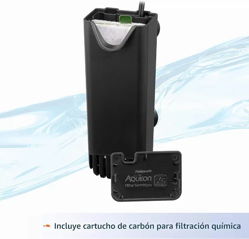 Vista 4 de Aqueon QuietFlow E - Filtro de alimentación interno extra pequeño - 3 galones