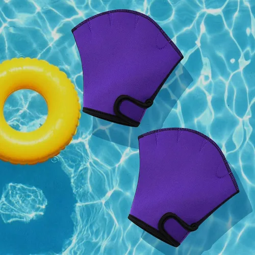 Vista 6 de Guantes de natación con malla acuática – Aumenta el fitness y el entrenamiento, remos de resistencia para hombres, mujeres y niños – Mejora