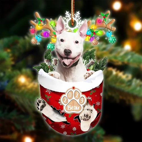 Vista 13 de NAZENTI Adorno Navideño de Bolsillo Personalizado de Affenpinscher en la Nieve, Adorno de Forma Acrílica de Perro, Adorno de Navidad 2023, Adorno