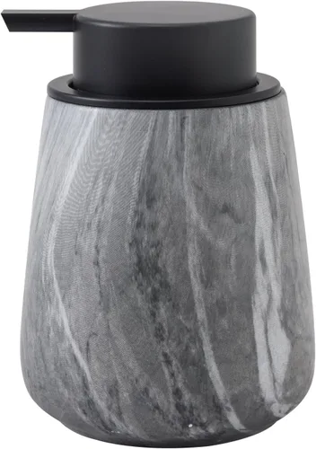 Vista 8 de Dispensador de jabón de manos de espuma de 12 onzas, dispensador de jabón espumoso negro para baño con bomba fácil de presionar, dispensador