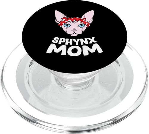 Vista 7 de Funny Sphynx Kitten Mom Mujeres Sphynx Mamá Sphynx Cat PopSockets PopSockets PopGrip: agarre intercambiable para teléfonos y tabletas