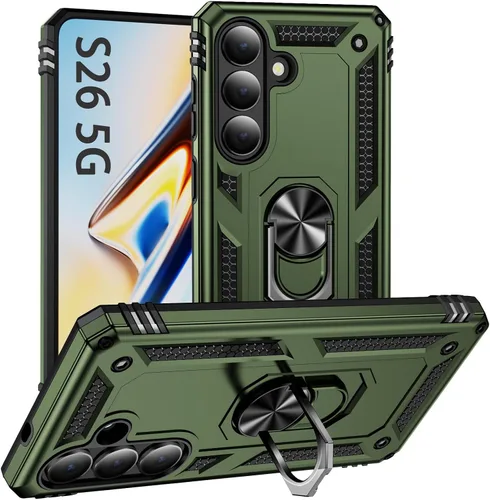 Vista 37 de Korecase - Carcasa para Samsung Galaxy S10E con soporte de anillo, color Negro