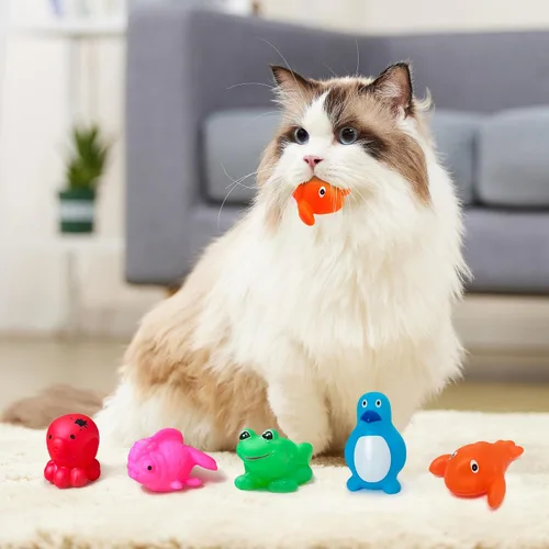 Vista 2 de Juguete de piscina para gatos, juguetes de agua para gatos, los mejores juguetes para gatos aburridos de interior, juguetes de caza para gatos