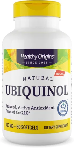 Vista 9 de Healthy Origins Ubiquinol (forma activa de CoQ10), 300 mg – Forma activada de CoQ10 – Kaneka Ubiquinol Suplementos para la salud del corazón y apoyo