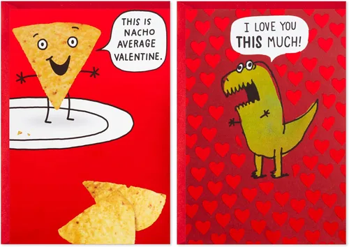 Vista 7 de Hallmark Tarjetas del día de San Valentín, surtido de tarjetas del día de los galentinos (4 tarjetas con sobres)