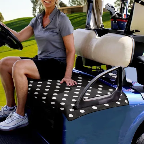 Vista 3 de SEANATIVE Funda para asiento de carrito de golf, resistente al sol, a prueba de polvo, para club, carrito de golf, accesorios para carrito de golf