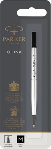 Vista 8 de Recambio de tinta para bolígrafo de punta rodante Parker Quink, mediano, negro