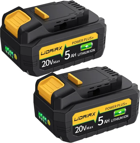 Vista 10 de Batería de repuesto de capacidad real compatible con la herramienta Dewalt 20V Max, celdas de iones de litio de grado automotriz, funda ignífuga
