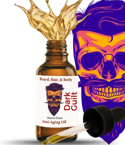 Vista 13 de Aceite de barba antienvejecimiento para hombres, aromas inspirados en el diseñador de primera calidad, 11 aceites naturales, retinol vegetal, aceite