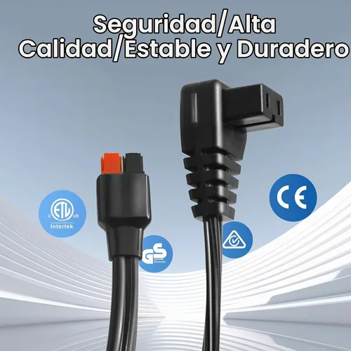 Vista 7 de Anderson - Conector a enchufe de CC, cable de alimentación CC para refrigerador de automóvil de 12 voltios, 14AWG 6.5 pies de largo (6.6 ft)
