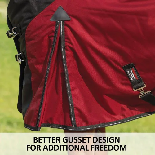 Vista 9 de STORM SHIELD Extreme II - Manta de caballo con cuello de contorno 1680 Denier Surcingle Mantas de caballo para invierno impermeables Manta