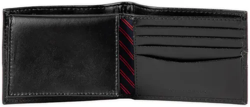 Vista 4 de Tommy Hilfiger Billetera plegable clásica para hombre con ventana de identificación y múltiples ranuras para tarjetas