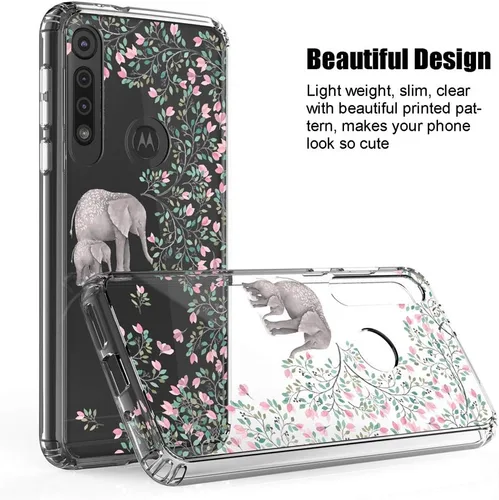 Vista 3 de Funda transparente para Motorola Moto G8 Play/Moto en Macro (6.2", 2019) [Elephant]