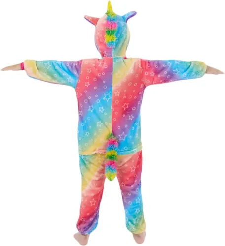 Vista 21 de Mameluco de unicornio para pijamas de animales, cosplay, disfraz unisex de Halloween