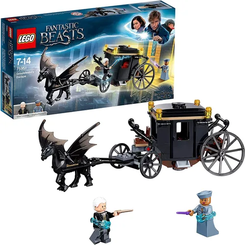 Vista 9 de Lego 75951 Animales fantásticos Grindelwald´S Escape Carriage Toy, regalos de Harry Potter, juguetes de construcción y juego para niños