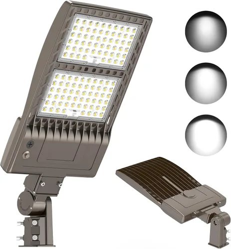 Vista 19 de KUKUPPO Luz LED de estacionamiento de 200 W, luz de poste de estacionamiento de grado industrial con certificación DLC UL, luz LED caja de zapatos