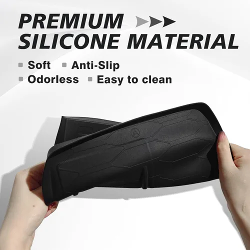 Vista 4 de Muslogy Compatible con Honda Pilot 2023-2025/2026 Passport Accesorios de Consola Central Cargador Inalámbrico Alfombrilla Protectora Insertos