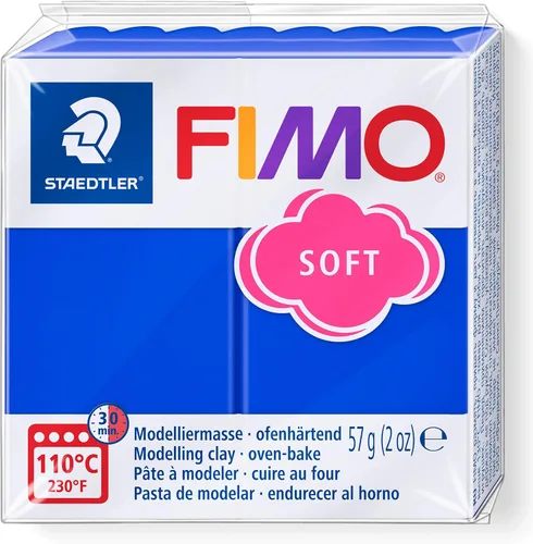 Vista 10 de Staedtler FIMO Effects Arcilla Polimérica - Arcilla para Hornear en Horno para Joyería, Escultura, Azul Translúcido 8020-374