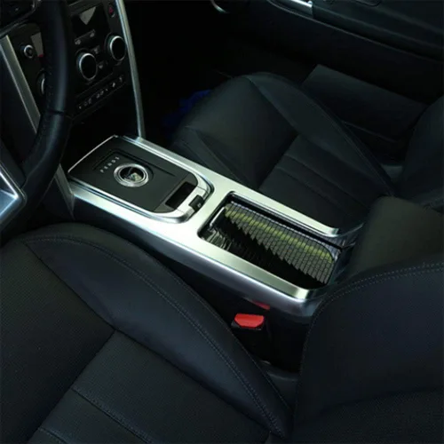 Vista 6 de YIWANG Accesorios de cubierta de caja de cambios central para Land Rover Discovery Sport 2015 2016 2017 2018 2019 ABS cromado