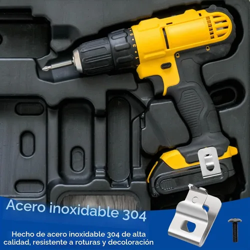 Vista 2 de 10 clips de cinturón para Dewalt, Anglecai 304 clips de herramientas de taladro de acero inoxidable