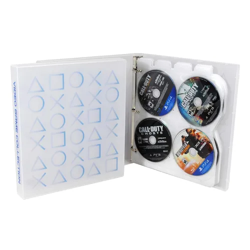 Vista 2 de UniKeep High Capacity Disc Storge Case With Printed Theme For PlayStation (Clear)