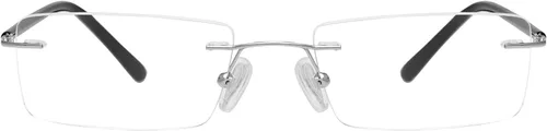 Vista 4 de FONHCOO Gafas de lectura con bloqueo de luz azul, antirayos azules, unisex, ligeras, sin marco, para computadora