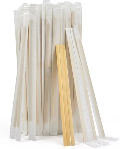 Vista 15 de 1000 unidades de palitos de café de bambú envueltos individualmente – Palitos para remover café de 5.5 pulgadas, palitos para remover para la barra