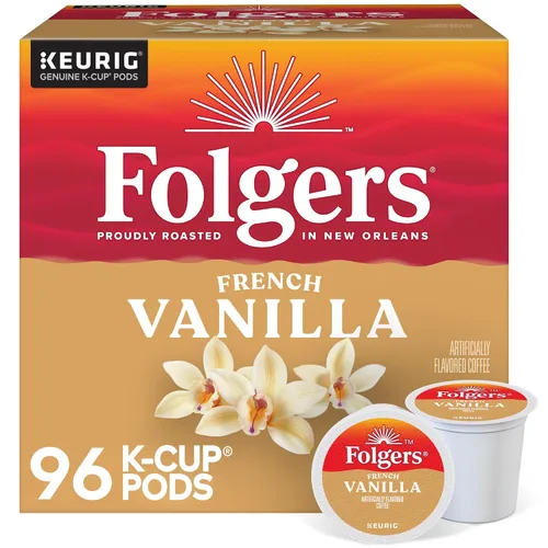 Vista 12 de Folgers Café con sabor artificial a caramelo mantecoso, cápsulas Keurig K-Cup, caja de 10