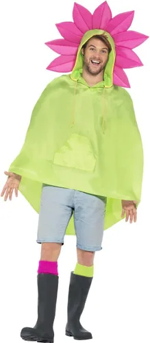 Vista 2 de Smiffys Poncho de fiesta unisex con bolsa de cordón