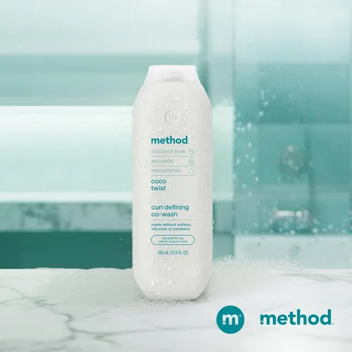 Vista 9 de Method Curl Defining Co-Wash, Coco Twist, leche de coco + aguacate + notas de macadamia, 13.5 onzas