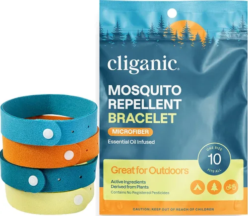 Vista 4 de Cliganic Pulsera repelente de mosquitos Duo - Libre de DEET