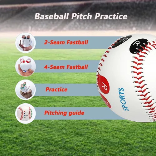 Vista 6 de LOOEEL 2 piezas de práctica de lanzamiento, entrenamiento de béisbol práctica de lanzamiento, marcadores de colocación de dedos